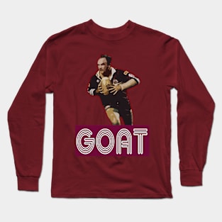 Queensland Origin Legend - King Wally Lewis - GOAT Long Sleeve T-Shirt